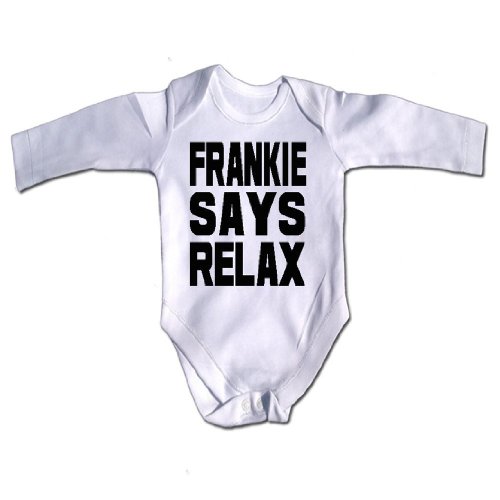 Frankie Says Relax - Long Sleeve babygrow (0-3 Months)