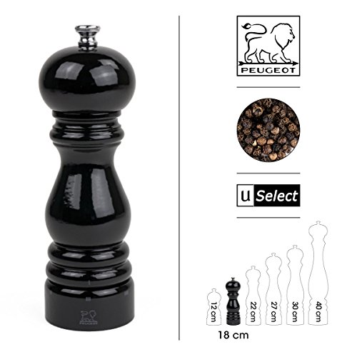 Peugeot 23706 Paris Pfeffermühle Holz, 5,7 x 5,7 x 18 cm, schwarz lackiert - 7