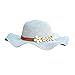Produktbild Sonnenhut strandhut, Frauen Strand Strohhut Jazz Sonnenschirm Panama Trilby Fedora Hut Gangster Hut
