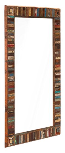 massivum Spiegel Avadi 90x160x4 cm Teak bunt gewachst