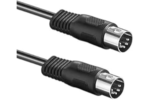 ""CableStop"" 5 PIN MIDI DIN PLUG 4 CORE SCREENED CABLE 75cm 1m 2m 3m 5m 6m HEAVY DUTY AUDIO LEAD (3m)