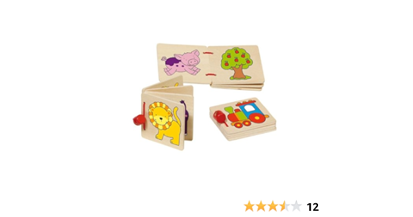Goki Petit Livre En Bois Imagier Des 1 Ans Modele Aleatoire Amazon Fr Bebes Puericulture