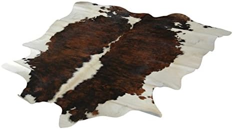 Narbonne Leather Co Natural Cowhide Rug - Exotic White - 203 cm x 196 cm Luxury Designer Hide by