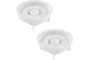 LSYYSL 2 Pieces Candle Holder Silicone Mould, Candle Holder, Epoxy Resin Mould, Candle Silicone Mould for DIY Candle Holder, Home Decoration