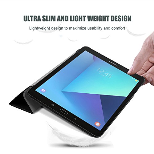 Samsung Galaxy Tab 9.7-S3, ProCase dünne intelligente Abdeckungs-Standplatz -Licht-harten Shell-Fall für Galaxy Tab S3 9,7-Zoll-Tablet-SM-T820 T825 (Schwarz) - 5
