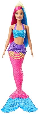 Barbie Dreamtopia poupée sirène aux cheveux roses et bleus, jouet pour enfant, GJK08