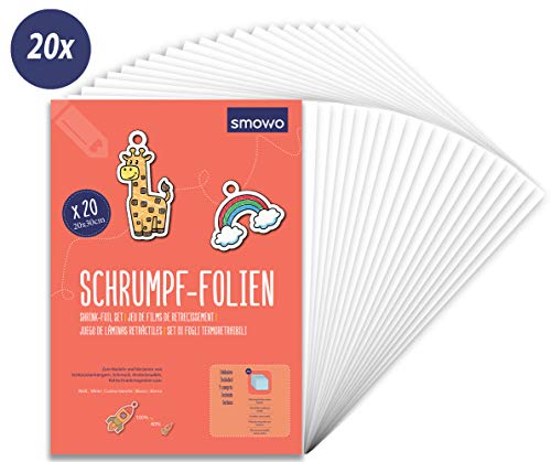 Smowo plástico mágico - 20 láminas de Papel mágico - A4 Mate Transparente