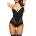 Price comparison product image Ronamick Women Sexy Lingerie Lace Teddy Babydoll Underwear Sexy Bodysuit Crotchless Bodystocking Sexy Lingerie Transparent Within Temptation Lingerie (BK, XL)