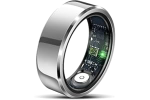 Beafon, felixx, Smart Ring, SR6, Silber, Größe 9, (59,5mm), Fitness Tracking, Herzfrequenz, Blutdrucküberwachung, Schrittzähler, IP68, Bluettooth, Edelstahl,inkl. Ladebox, Akkulaufzeit bis 7 Tage