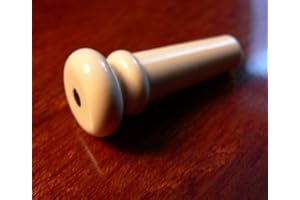Jellyfish Audio Convex/mushroom head Cream Ivory with black spot Strap Button Peg Acoustic Guitars End Pin