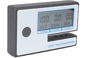Bärbar Solar Tester Meter, LS162 Tint Solar Film Car Transmission Meter, UV IR Rejection Meter, Synligt Ljus Transmittans Meter 3 i 1, IR 950nm UV 365nm VL 550nm