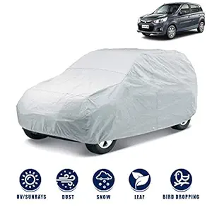 Kingsway Dust Proof Car Body Cover for Maruti Suzuki Alto K10 (Model Year : 2014 Onwards) (Silver Matty, Triple Stitched)
