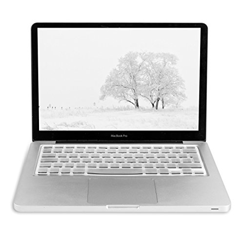 kwmobile Tastaturschutz Apple MacBook Air 13“/ Pro Retina 13“/ 15“ – QWERTZ Silikon Laptop Tastaturfolie – Notebook Tastaturschutzfolie Transparent - 5