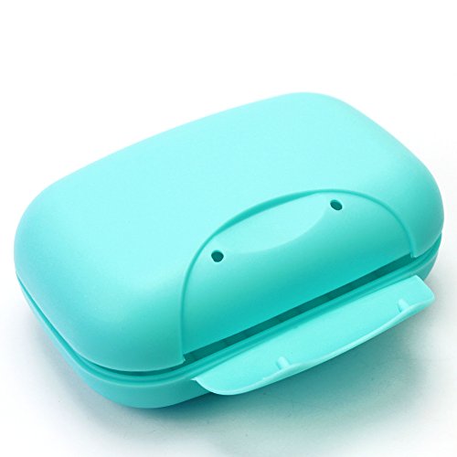 Tür Seifendose Reise tragbar Badezimmer Kunststoff Soap Box Blau - 2