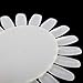 TOOGOO(R) 10 White Acrylic Nail Art Tips Make Up Polish Practice Wheel Display