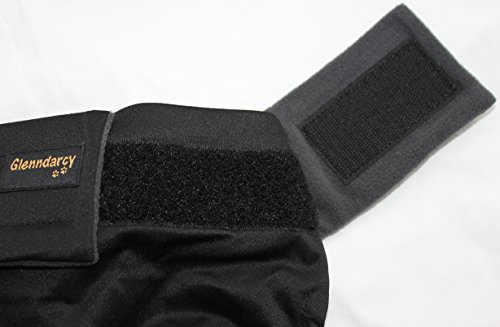 Extra-Large-Female-Dog-Urine-Incontinency-Nappy-Pants-Waterproof-Fabric-Black