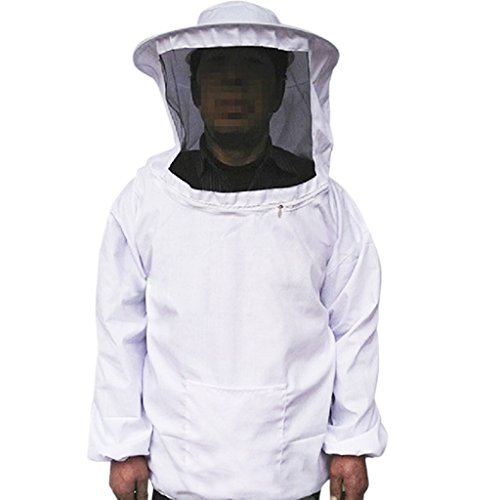 Imkerjacke Imkeranzug Professionelle Imker Bienenschutz Hut & Schal Bienenschutz Jacke Kittel - 4
