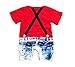 Baby Boys Rompers Gentleman Printed Jumpsuit Outfits Red 3-9M