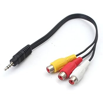 Adaptateur Jack 3,5 Femelle Stéréo Vers RCA Mâle Plaqué Or