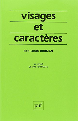 couverture de : Visages et caract&egrave;res: la science morphopsychologique