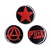 Produktbild Anarchopunk Button 3er Set - Anstecker - Lizenziertes Originaldesign - LOGOSHIRT