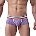 Produktbild Riou Herren Boxershorts Retroshorts Bequeme Herren Unterwäsche Männer Unterhosen Soft Slips String Soft Briefs Boxer Shorts Sexy Breathe Unterwäsche Hose Underpant (2XL, Lila)