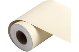 VisitRyl Bordure De Papier Peint Frise Murale Adhesive Bordure Papier Peint Frise Autocollante Pour Cuisine, Salle De Bains, Plafond, Salon, Chambre DéCoration Murale Jaune PâLe 10cm X 500cm