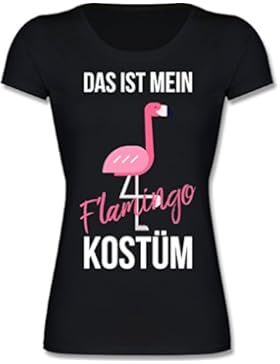 Shirtracer Karneval & Fasching Kinder - Das ist Mein Flamingo Kostüm - Mädchen T-Shirt