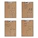 Produktbild BESPORTBLE 4 stücke Nette Clip Board Hardboars Brief Größe Klemmbretter für Memo Papier Dateien Halten (Eichhörnchen + Kaninchen + Katze + Bär)