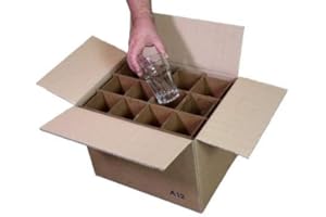 Simba Paper Design 5 Scatole 24 Bicchieri Alti Max cm 14 Cartone 2 Onde Trasloco+Spedizione