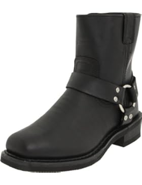 Harley Davidson D94422 EL PASO /BLK SHORT HARNESS W/INSIDE ZIP, Herren Stiefel