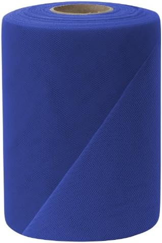 Falk Fabrics Tulle Spool, 6-Inch by 100-Yard, Royal