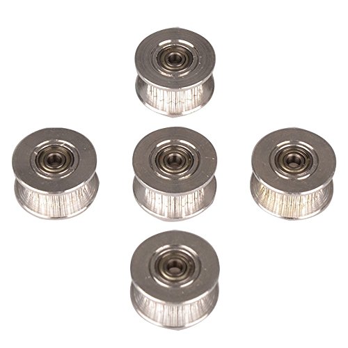 Racksoy Bohrung Spannrolle Timing Riemenscheibe für 3D-Drucker GT2 Riemen (20-Zähne Welle, 3mm Innere Bohrung) - 5