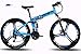 Produktbild M-TK Mountainbike Klapprad 24-26 Zoll Rad, DREI Schaltmöglichkeiten (21-24-27), Off-Road-Spezialreifen,Blue,26" 27speedchange