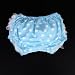 Baby Girl Ruffle Panties Bloomers Diaper Cover with Dots S (Light Blue)