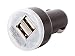 Produktbild USB Anschluss Auto-Ladeadapter (12 V / 2 AMP Dual ) – geeignet für CATERPILLAR CAT S30 / S40 / B15 / B15Q / B30 Outdoor Handys, schwarz