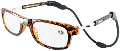 Loopies Magnetic Reading Glasses. Unisex, Adjustable, Foldable, Flexi Neck Loop