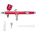 Produktbild Airbrushpistole, Schwerkraft Airbrush, Pistole Spritzpistole, Kunst Tattoo Farbe Nagel Kuchen Dekoration Werkzeuge,0.2mm(Rot)