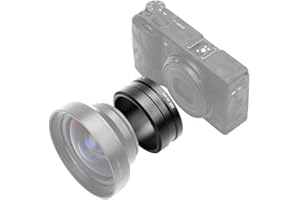 JJC Metall Objektiv Filter Adapter Ring Kompatibel mit RICOH GW-4 Wide Conversion Lens to GR III GR3 Kamera, Ersatz für RICOH GA-1 Objektivadapter