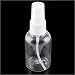 3 x 50ML Plastic Transparent Small Spray Bottle Empty