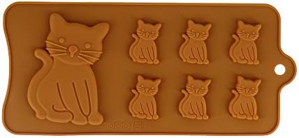 Chocolate Moulds, YooHome Non stick Silicone Chocolate Moulds,Jelly Moulds, Candy Moulds, Soap Moulds, Sugarpasta Mould, Fondant Cake Moulds (Cat)