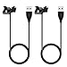 Produktbild IPOTCH 2 x Smart Watch USB Ladekabel Clip Dock Ladegerät für Huawei Ehrenband - Schwarz