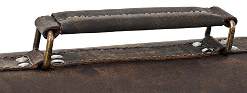 Ledertasche Gusti Leder studio „Floyd“ Rucksack oder Umhängetasche Laptoptasche 15,4″ MacBook Pro 15″ Tasche mit Rucksackfunktion Lederrucksack Rucksack Klassiker Vintage Cityrucksack Echt Leder Braun 2M1-26-54 - 6