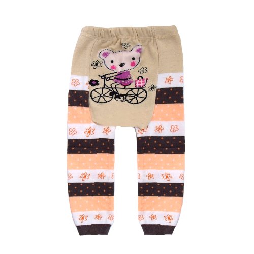 Baby - Toddler Unisex Trousers / Leggings - Teddy on bicycle