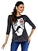 Zeta Ville - Women's Maternity T-shirt Top Funny Print X-Ray Rib Cage Baby 615c (Grey Melange, UK 12/14)