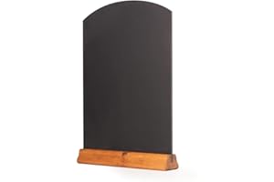 ORTCI Chalkboards UK Pizarras de Mesa con peana, Madera, Roble Oscuro, (A3) 42 x 30 x 4 cm