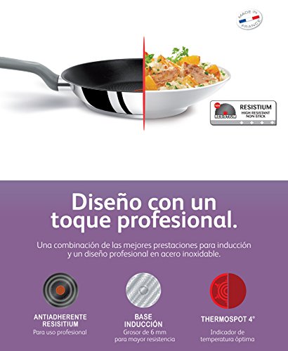 Tefal Envy – Set de 3 sartenes, inox, para inducci▒n, 20 , 24 y 26 cm - 6
