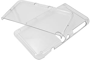 LUCKGRASP Transparent hårt skal för ny 3DS ersättning klart hölje fodral för NTD spelkonsol