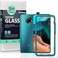 IBYWIND Vetro Temperato per POCO F2 Pro/Redmi K30 Pro [Confezione da 2] con Protezione Obiettivo Fotocamera,Skin in Stile Fib