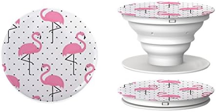 NEW Pop-Socket with Flamingo Pattern design, Multi-functional Grip-Sockets with Flamingo Pattern design, Expanding Mobile Phone and tablet (Flamingo Pattern)